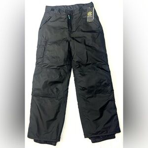 Champion Kids Black Performance Adjustable Waist Water Resistant Snow Pants